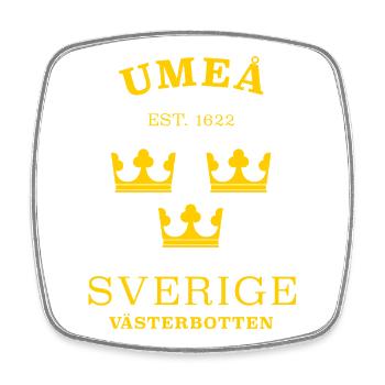 Umea Sverige Suède - Magnet carré - blanc - Devant