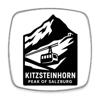 kitzsteinhorn alpen - Viereckiger Kühlschrankmagnet - Weiß - Vorne