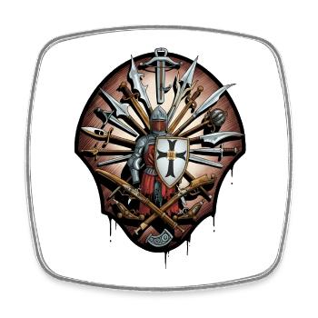 Knight of Honor Blade Emblem - Square fridge magnet - white - Front