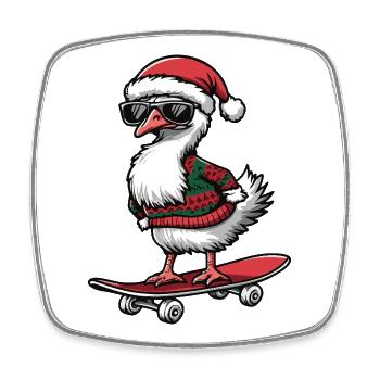 Bouquet Christmas Funny - Square fridge magnet - white - Front