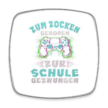Gaming Controller Zum Zocken Geboren Videospiel Ge - Viereckiger Kühlschrankmagnet - Weiß - Vorne