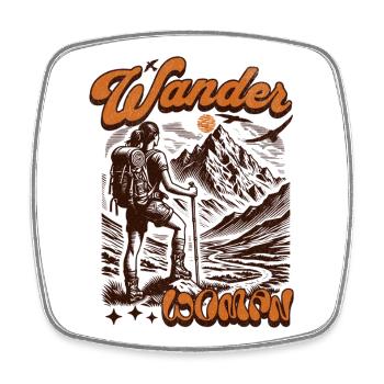 Wander Woman - Square fridge magnet - white - Front