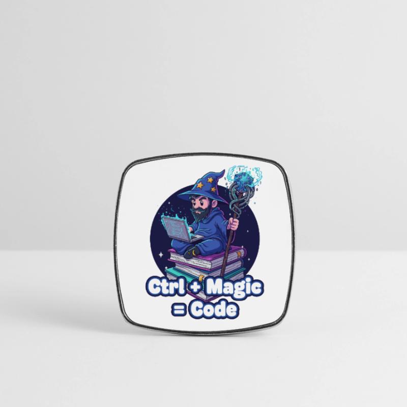 Ctrl Magic Code Zauberer Viereckiger Kühlschrankmagnet