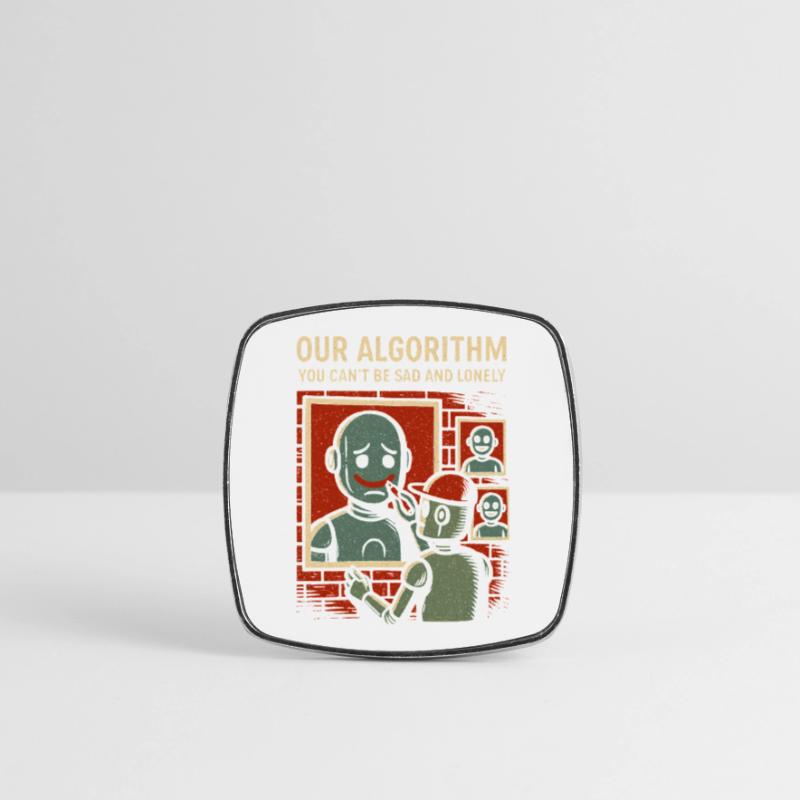 Our Algorithm Shirt for Programmers and Creators Square fridge magnet