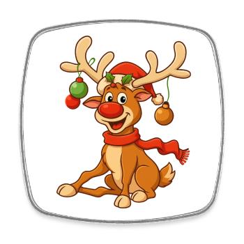 T-shirt de Noël Cadeaux pour femmes pour lui drôle - Magnet carré - blanc - Devant