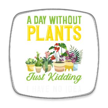Garden & Plant Lovers Gifts - Square fridge magnet - white - Front