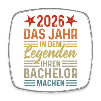 2026 Year Legends Get Their Bachelor - Square fridge magnet - white - Front