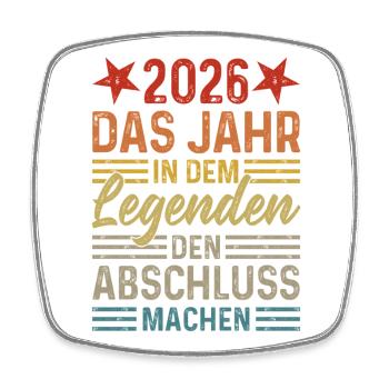 2026 The Year Legends Graduate - Square fridge magnet - white - Front