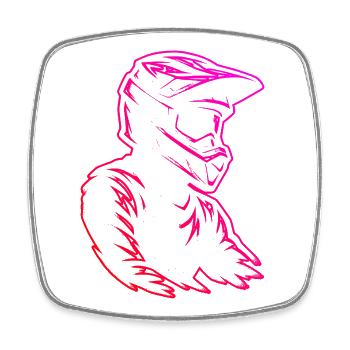 Style motocross pour chaque occasion - Magnet carré - blanc - Devant