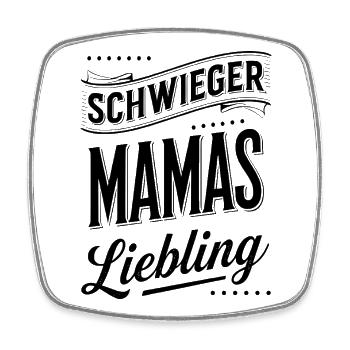 Schwiegersohn Geschenk von Schwiegermama  lustig - Viereckiger Kühlschrankmagnet - Weiß - Vorne