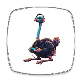 Bouquet Gaming Animal Video Games Funny Bouquet - Square fridge magnet - white - Front