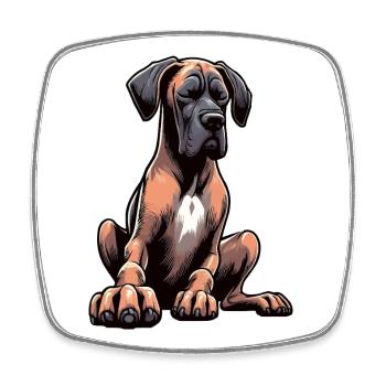 Great Dane Great Dane Owner Great Dane Fan - Square fridge magnet - white - Front