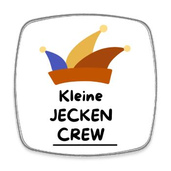 Little Jecken Crew – Conception familiale de Carnaval - Magnet carré - blanc - Devant