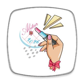 Abitur 2026 - Square fridge magnet - white - Front