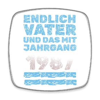 Father 1987 - Square fridge magnet - white - Front