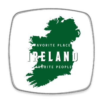 Ireland Favorite Place Favorite People - Square fridge magnet - white - Front
