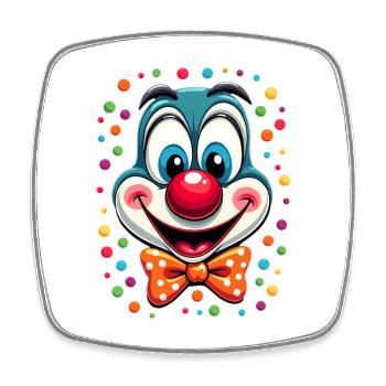 Carnival Clown Costume Carnival Carnival - Square fridge magnet - white - Front