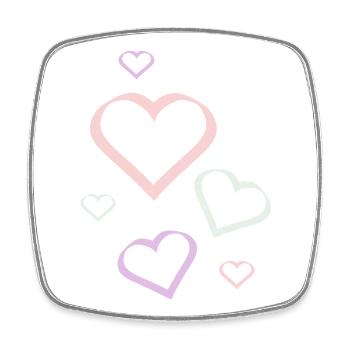 Cadeau pour la fête des mères : Idée de cadeau pour la fête des mères - Magnet carré - blanc - Devant