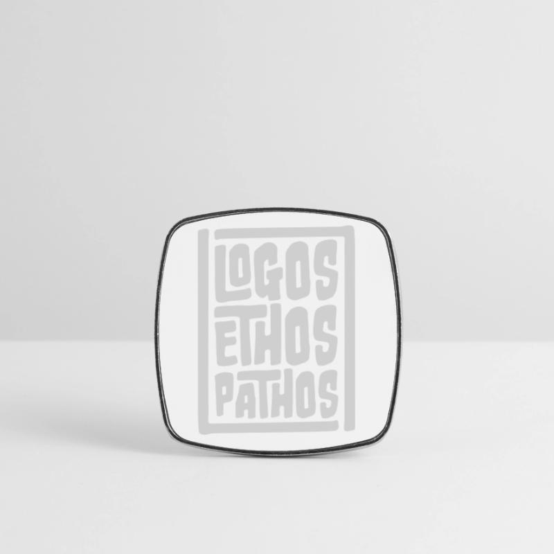 Logos Ethos Pathos Rhetoric Philosophy Student Square fridge magnet