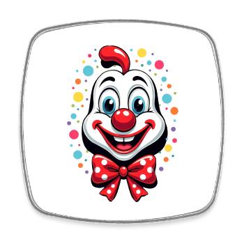 Carnival Clown Costume Carnival Carnival - Square fridge magnet - white - Front