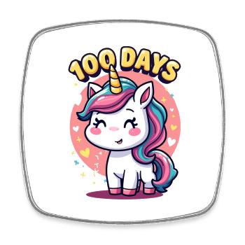 100th Day Of School 100 Day Of School Kids - Square fridge magnet - white - Front