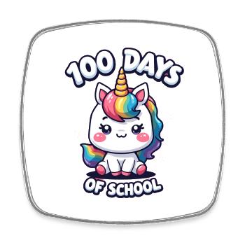 100th Day Of School 100 Day Of School Kids - Square fridge magnet - white - Front