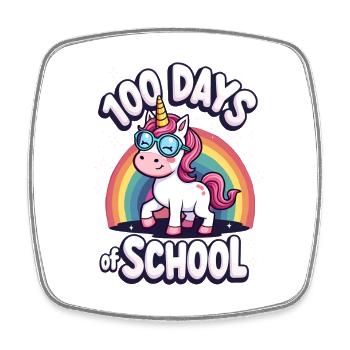 100th Day Of School 100 Day Of School Kids - Square fridge magnet - white - Front