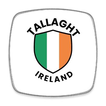 Tallaght Irish Shield - Square fridge magnet - white - Front