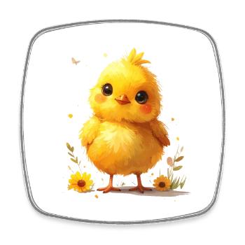 Un petit petit petit mignon, adapté au printemps - Magnet carré - blanc - Devant