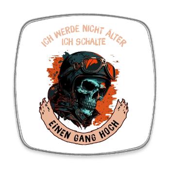 I'm not getting older, I'm shifting gear... - Square fridge magnet - white - Front