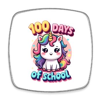 100th Day Of School 100 Day Of School Kids - Square fridge magnet - white - Front