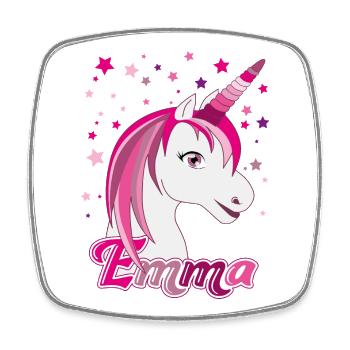 Emma, Mädchenname, Lieblingsname - Viereckiger Kühlschrankmagnet - Weiß - Vorne