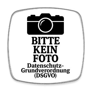 Please do not take a photo of the GDPR - Square fridge magnet - white - Front