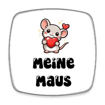 Meine Maus - Viereckiger Kühlschrankmagnet - Weiß - Vorne