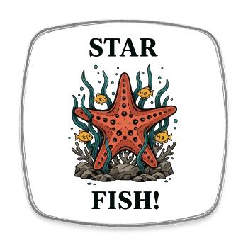 Star Fish Étoile de Mer Océan - Magnet carré - blanc - Devant