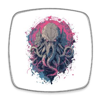 Cthulhu Horror - Magnet carré - blanc - Devant