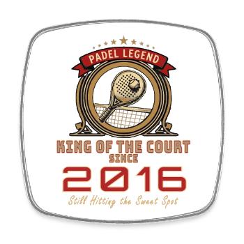 Padel Legende 2016, Geburtstags Shirt, Hoodie, Mug - Viereckiger Kühlschrankmagnet - Weiß - Vorne
