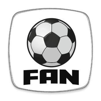 Football_Fan - Square fridge magnet - white - Front