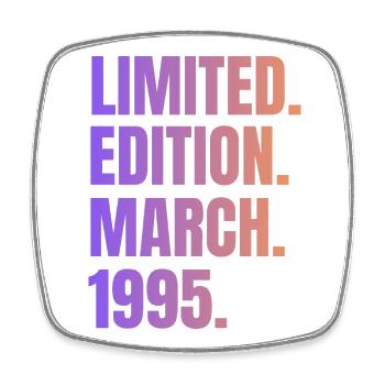 Limited Edition March 1995 - Magnet carré - blanc - Devant