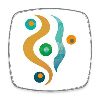 yoga-design_51 - Viereckiger Kühlschrankmagnet - Weiß - Vorne