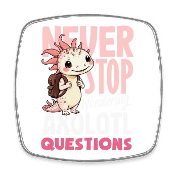 Süßes Axolotl Kawaii Axolotl Liebhaber - Viereckiger Kühlschrankmagnet - Weiß - Vorne