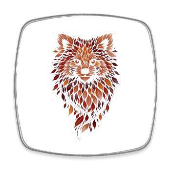 Ember Wanderer - Square fridge magnet - white - Front