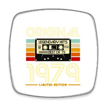 Originale Limited Edition von 1979 - Viereckiger Kühlschrankmagnet - Weiß - Vorne