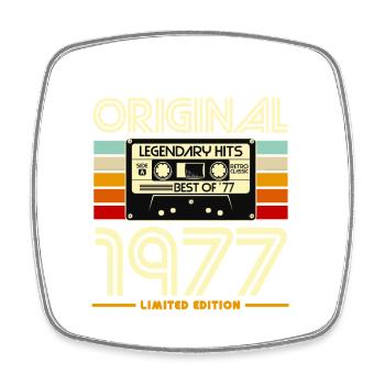 Original 1977 Limited Edition Cassette - Magnet carré - blanc - Devant