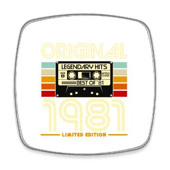 Original 1981 Cassette Limited - Magnet carré - blanc - Devant