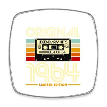 Original 1964 Retro Cassette - Magnet carré - blanc - Devant