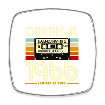 Originalkassette Retro von 1966 - Viereckiger Kühlschrankmagnet - Weiß - Vorne