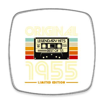 Cassette Rétro 1955 Légendaires Hits - Magnet carré - blanc - Devant