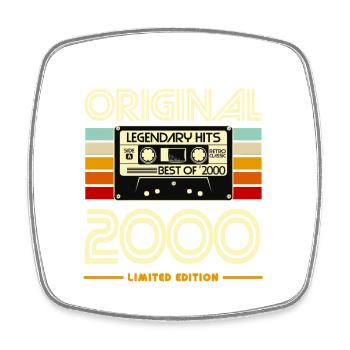 Kassetten-Original 2000er Retro-Hits - Viereckiger Kühlschrankmagnet - Weiß - Vorne