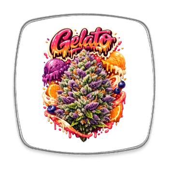 Gelato Sherbet Graffiti Print - Magnet carré - blanc - Devant